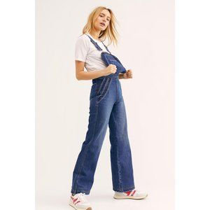 Free People Chasing Rainbows Overalls Size 12